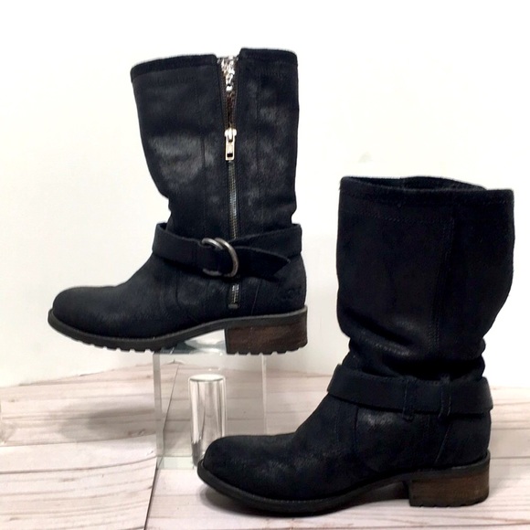 UGG Silva Moto Boots black 5.5 - Picture 12 of 16